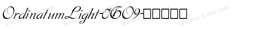 OrdinatumLight-0GO9字体转换