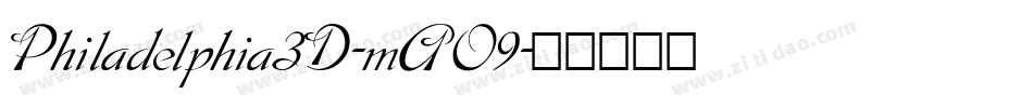 Philadelphia3D-mAO9字体转换