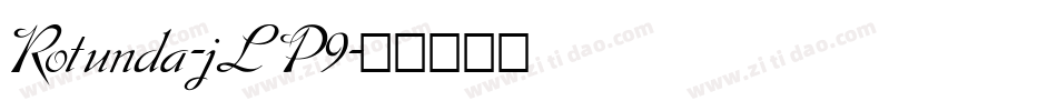 Rotunda-jLP9字体转换