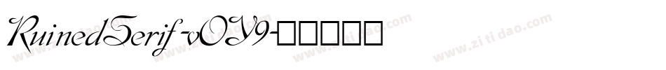 RuinedSerif-vOY9字体转换