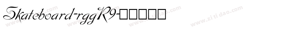 Skateboard-rggR9字体转换