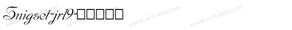 Snigset-jrl9字体转换