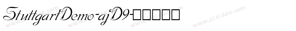 StuttgartDemo-ajD9字体转换