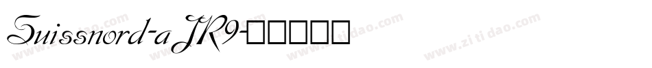Suissnord-aJR9字体转换