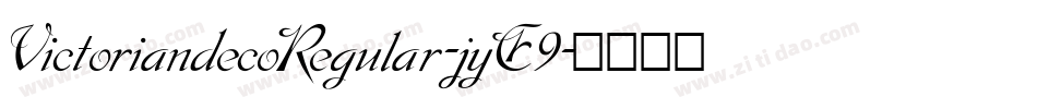VictoriandecoRegular-jyE9字体转换