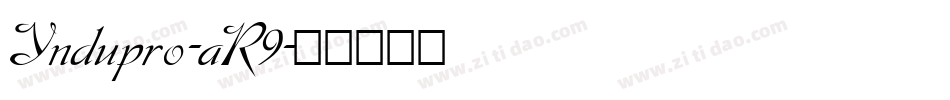 Yndupro-aR9字体转换