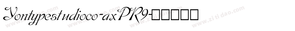 Yontypestudioco-axPR9字体转换