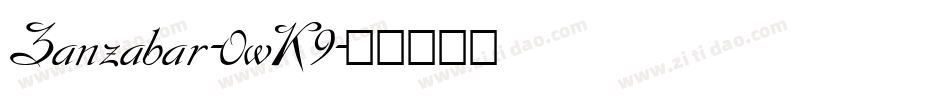 Zanzabar-0wK9字体转换