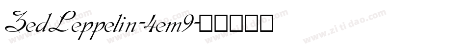 ZedLeppelin-4em9字体转换
