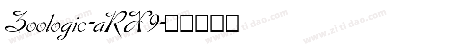 Zoologic-aRX9字体转换