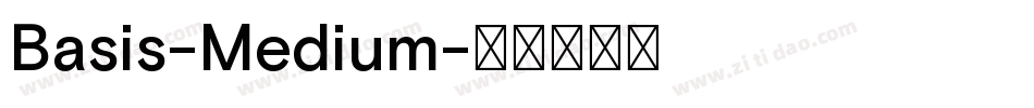Basis-Medium字体转换