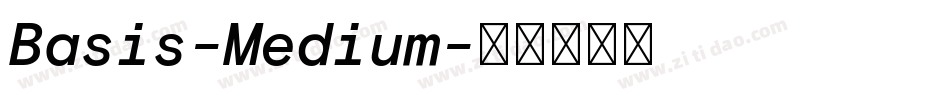 Basis-Medium字体转换
