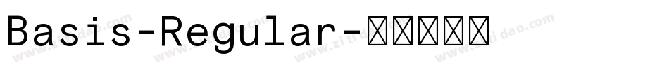 Basis-Regular字体转换