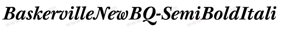 BaskervilleNewBQ-SemiBoldItalic字体转换