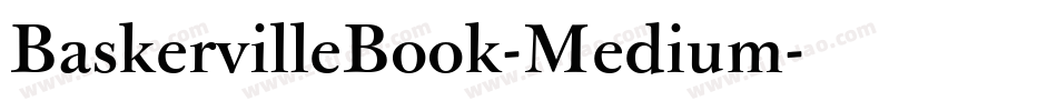 BaskervilleBook-Medium字体转换