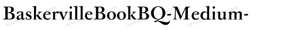 BaskervilleBookBQ-Medium字体转换