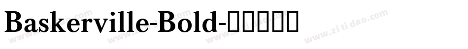 Baskerville-Bold字体转换