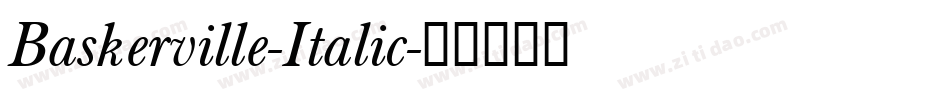 Baskerville-Italic字体转换