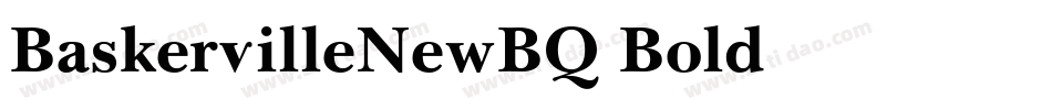 BaskervilleNewBQ-Bold字体转换