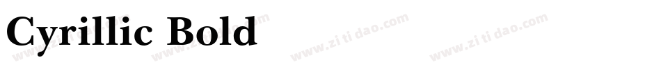 Cyrillic-Bold字体转换