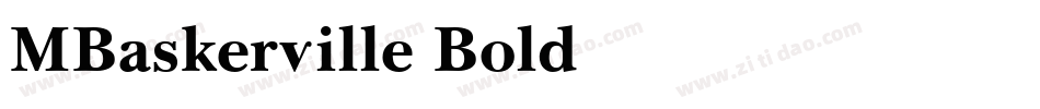 MBaskerville-Bold字体转换