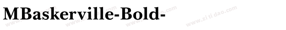 MBaskerville-Bold字体转换