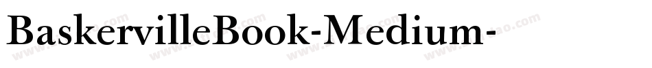 BaskervilleBook-Medium字体转换