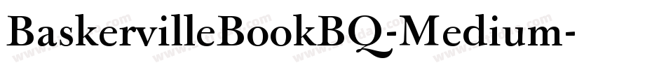 BaskervilleBookBQ-Medium字体转换