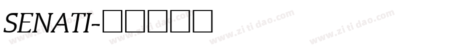 SENATI字体转换