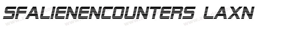 SfAlienEncounters-LAxn字体转换