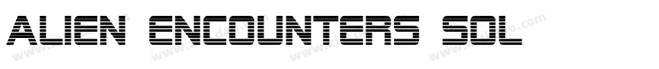 Alien-Encounters-Sol字体转换