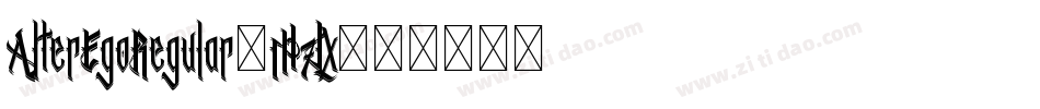 AlterEgoRegular-M7Lx字体转换