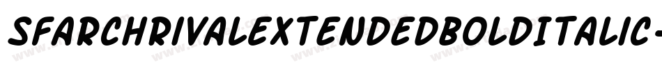 SfArchRivalExtendedBoldItalic-5aDz字体转换 SfArchRivalExtendedBoldItalic-5aDz字体转换