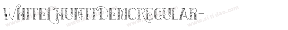 WhiteChuntiDemoRegular字体转换