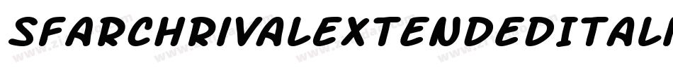SfArchRivalExtendedItalic-yjK5字体转换 SfArchRivalExtendedItalic-yjK5字体转换