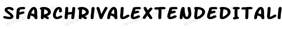 SfArchRivalExtendedItalic-yjK5字体转换 SfArchRivalExtendedItalic-yjK5字体转换