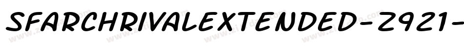 SfArchRivalExtended-z921字体转换 SfArchRivalExtended-z921字体转换