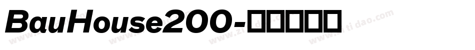 BauHouse200字体转换