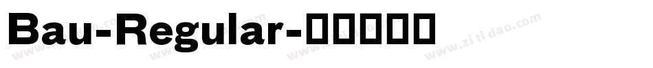 Bau-Regular字体转换