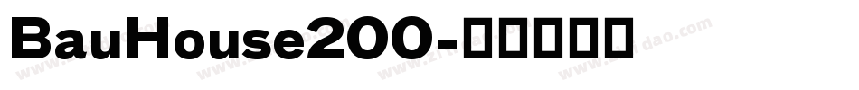 BauHouse200字体转换