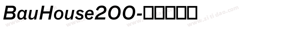 BauHouse200字体转换