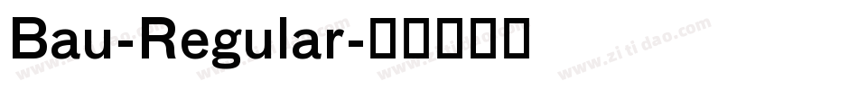 Bau-Regular字体转换