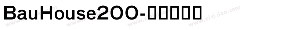 BauHouse200字体转换
