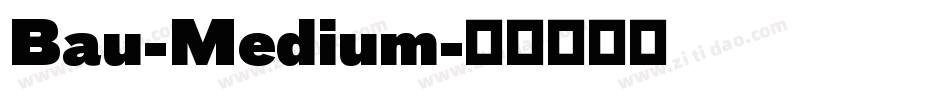 Bau-Medium字体转换