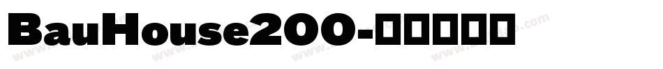 BauHouse200字体转换