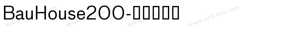 BauHouse200字体转换