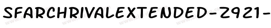 SfArchRivalExtended-z921字体转换 SfArchRivalExtended-z921字体转换