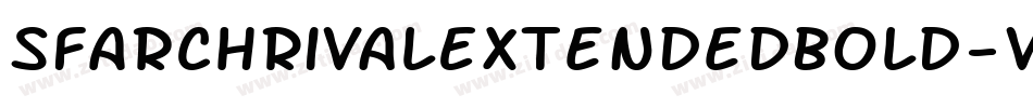 SfArchRivalExtendedBold-VqRy字体转换 SfArchRivalExtendedBold-VqRy字体转换