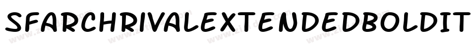 SfArchRivalExtendedBoldItalic-5aDz字体转换 SfArchRivalExtendedBoldItalic-5aDz字体转换