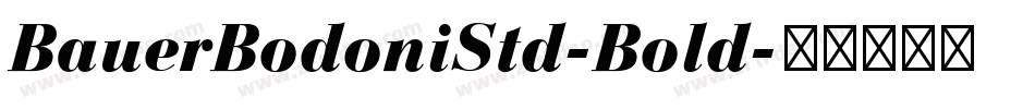 BauerBodoniStd-Bold字体转换